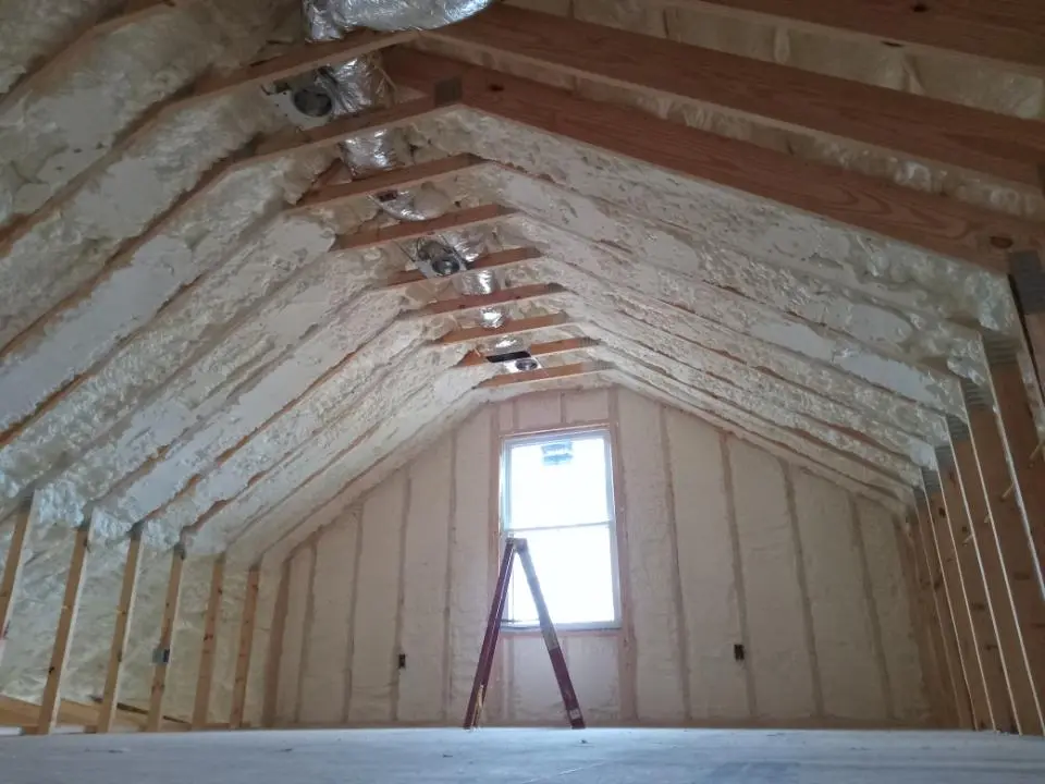 Spray foam roofing application for Crawl Space Insulation project in Schuylkill